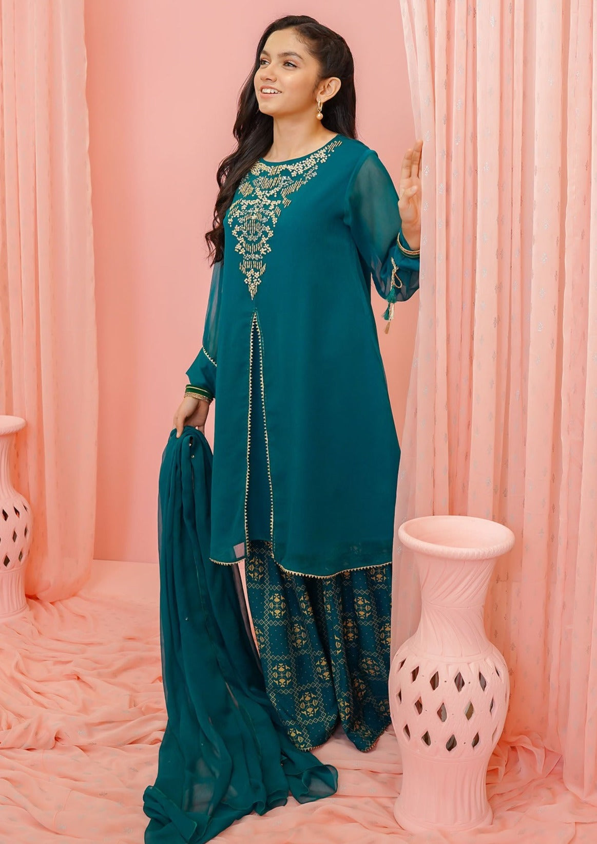 Emerald Green - Girl's Dress