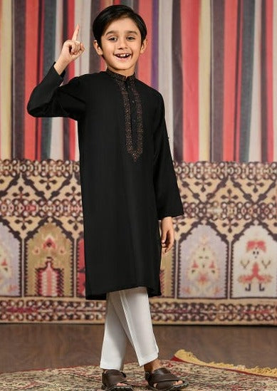 Black - Boys Kameez Shalwar