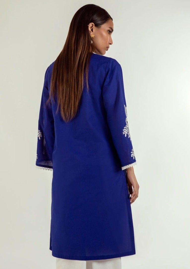 Blue : Women's Kurta