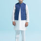 White & Blue : Boys Kurta Shalwar & Waistcoat