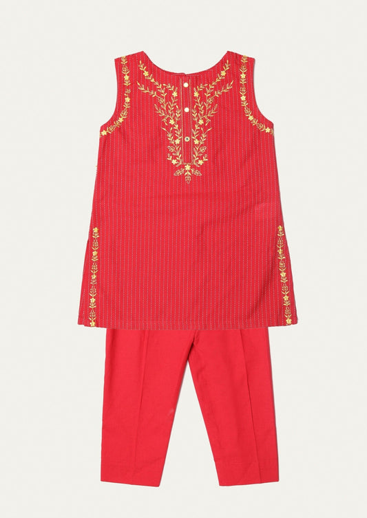 Red - Infant Girl's Dress