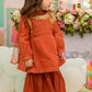 Rust - Infant Girl's Gharara Dress
