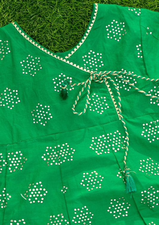Green - Infant Girl's Dress