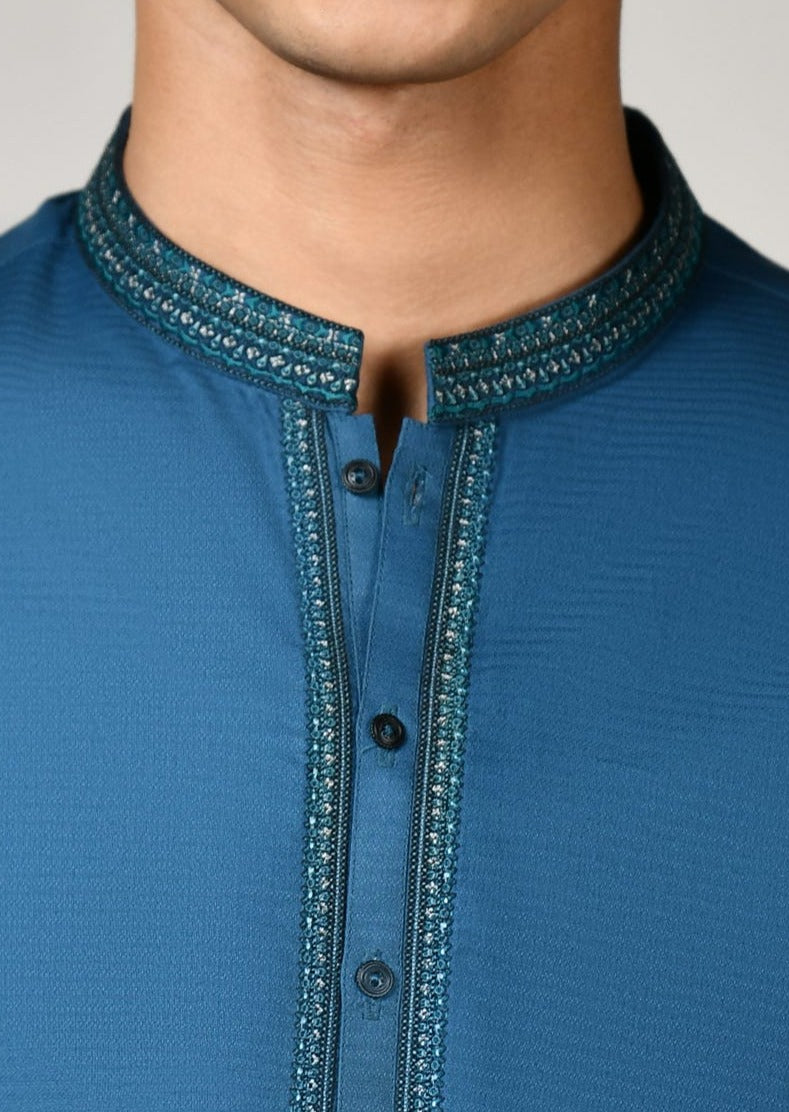 Sea Green - Teen Boy's Kameez & Shalwar