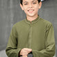 Olive Green - Boys Kameez Shalwar