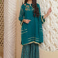 Green - Girl's Gharara Dress