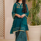 Green - Girl's Gharara Dress