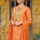 Orange & Green - Girl's Gharara Dress