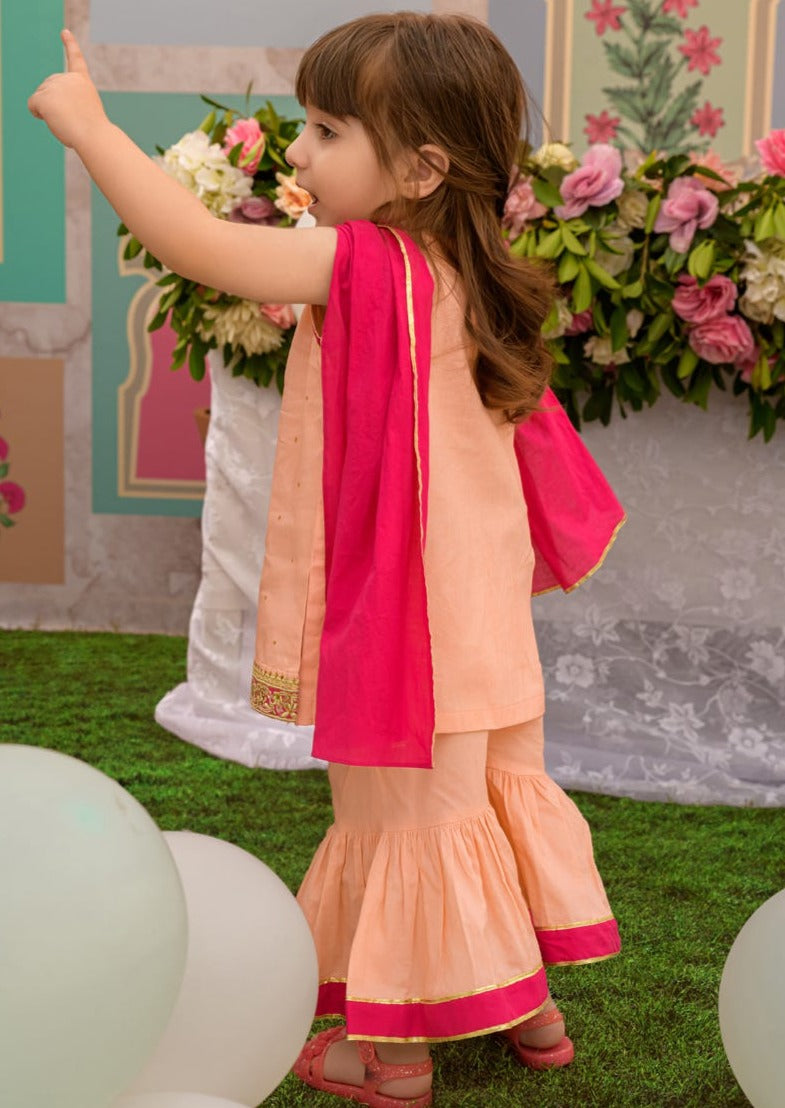 Pink - Infant Girl's Gharara Dress