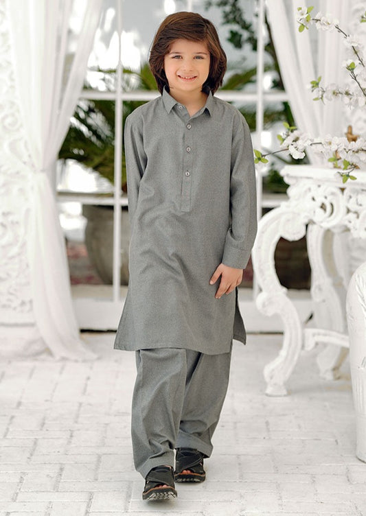 Grey :  Boy's Kurta Shalwar