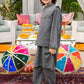 Grey : 3-Piece Kurta Shalwar