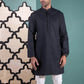 Black - Men's Kurta