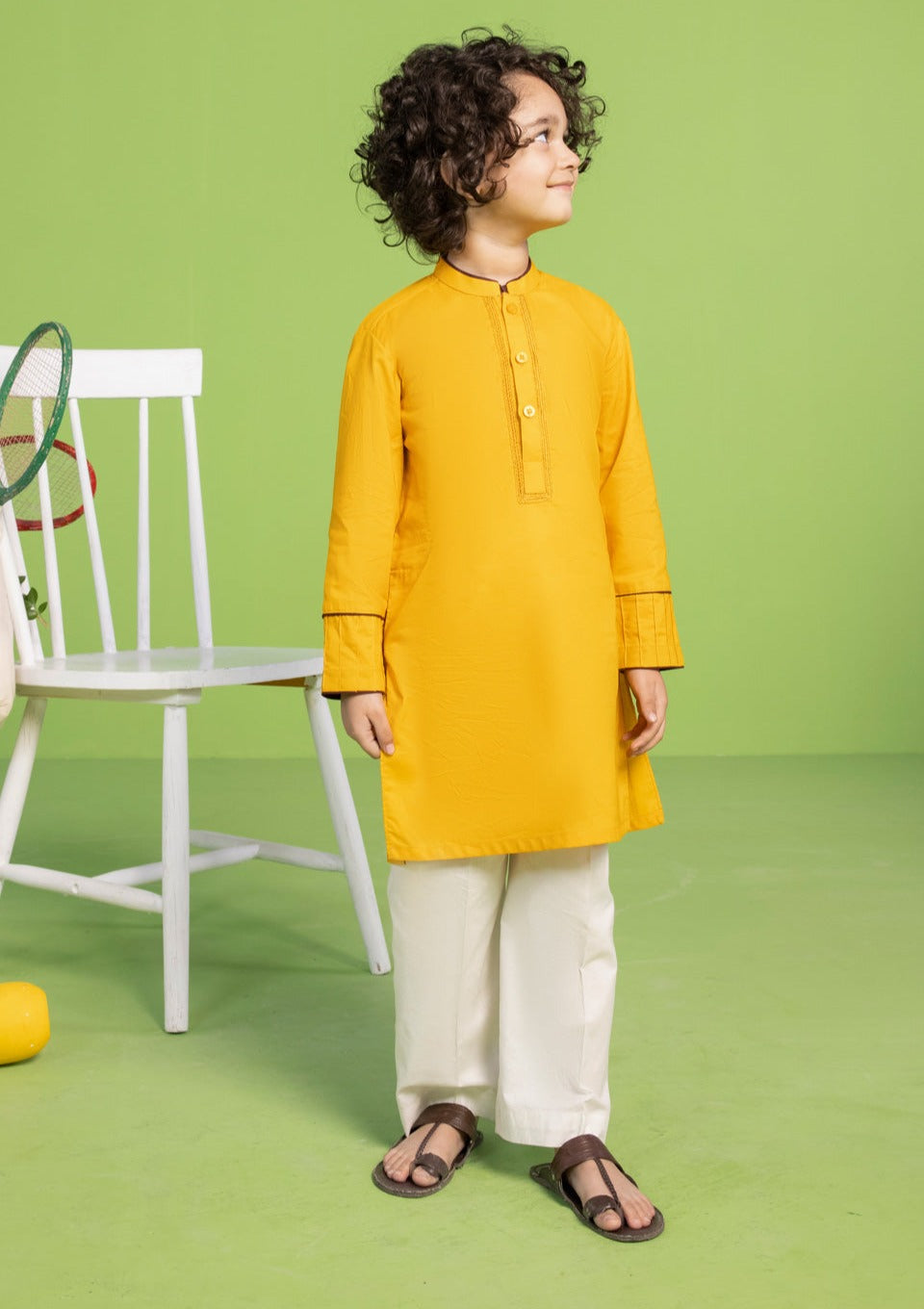 Mustard - Boy's Kurta & Shalwar
