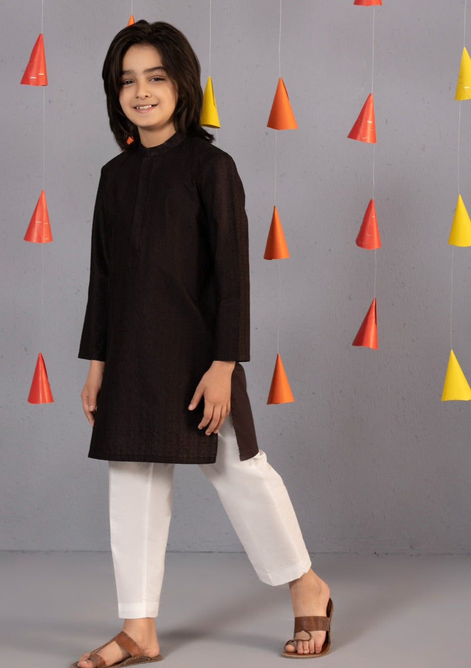 Black - Boy's Kurta Shalwar