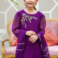 Purple - Girl's Gharara Dress