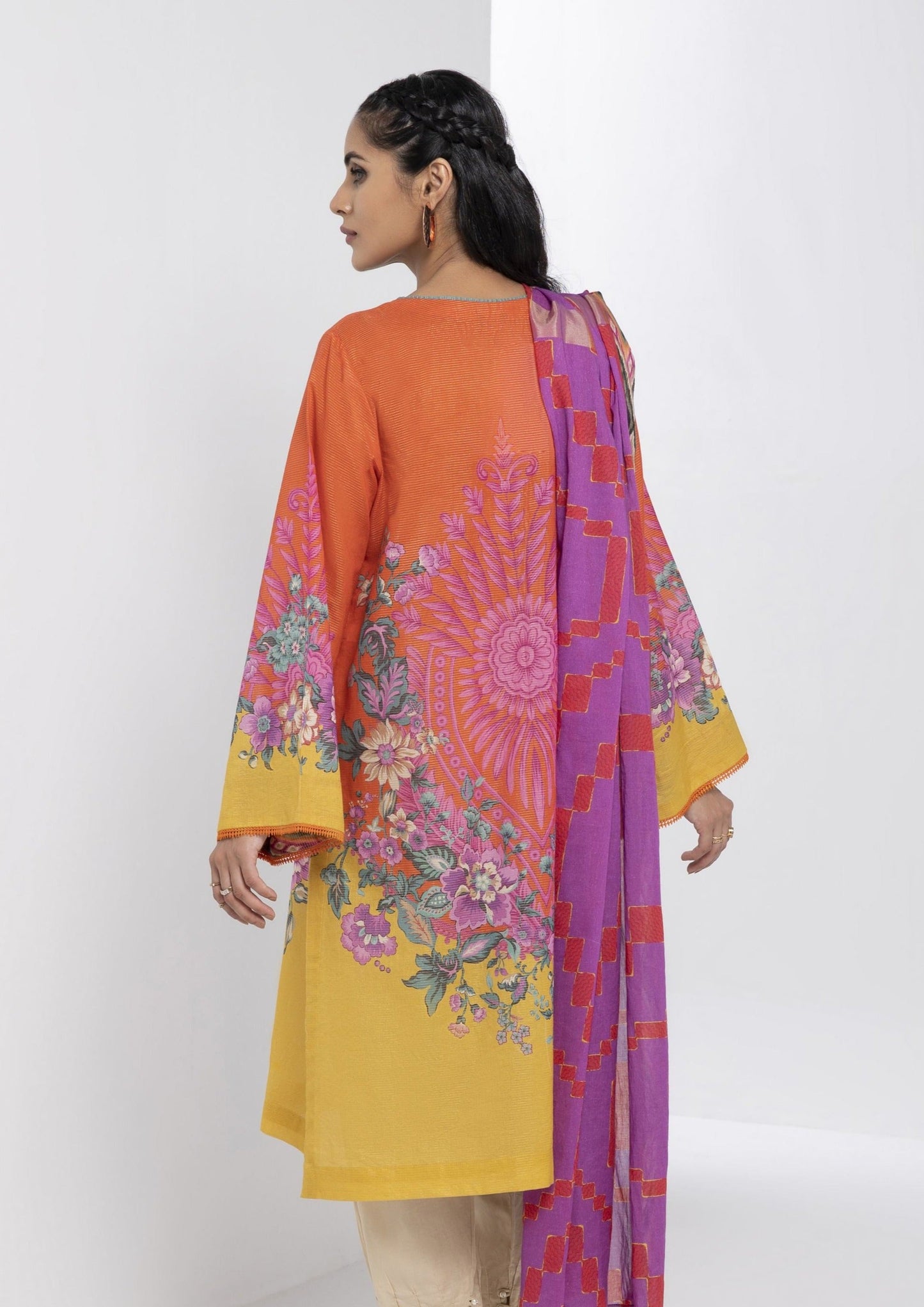 Orange & Yellow : Women's Dress