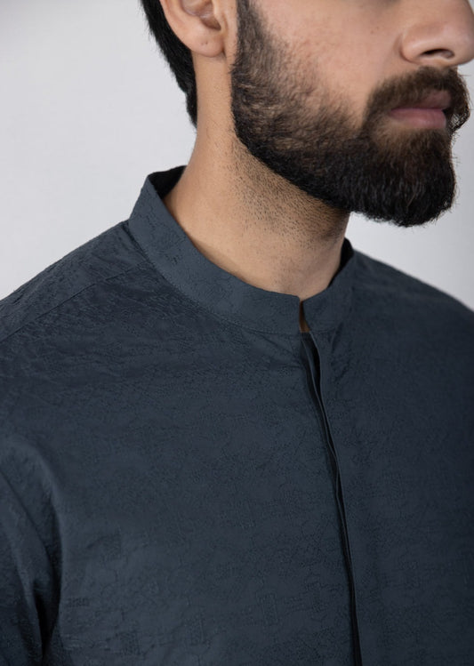 Dark Grey - Men's Kurta Shalwar