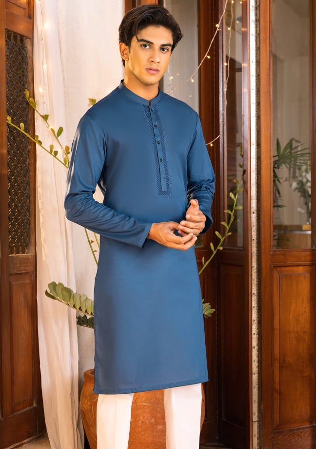 Teal Blue - Teen Boys Kurta