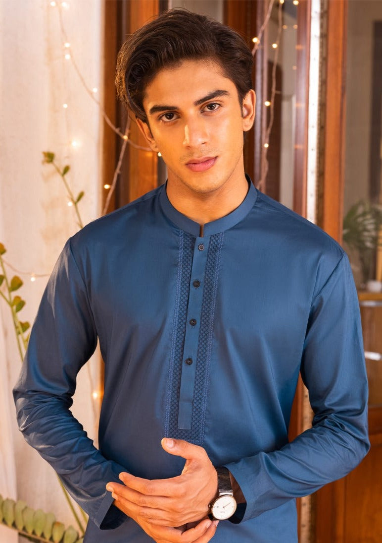 Teal Blue - Teen Boys Kurta