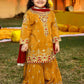 Mustard & Maroon - Girl's Gharara Suit