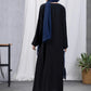 Black & Navy : Abaya & Hijab Set