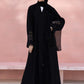 Black : Laser Cut Abaya & Hijab Set