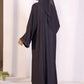 Charcoal : Abaya & Hijab Set