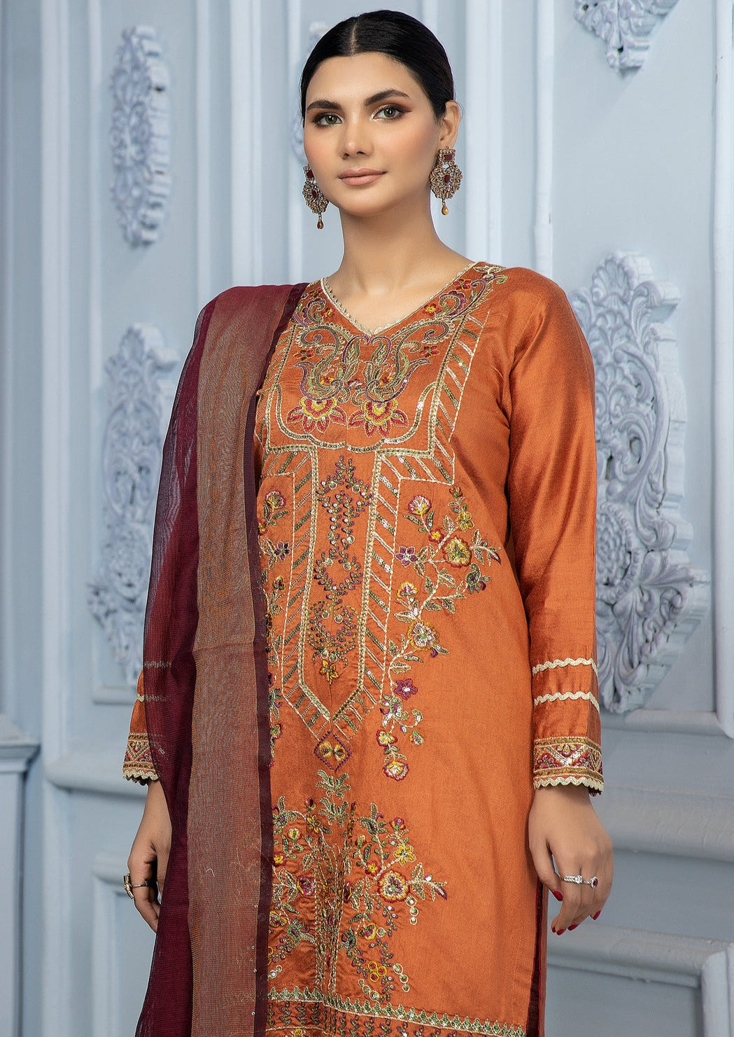 Orange - Women's Kurta