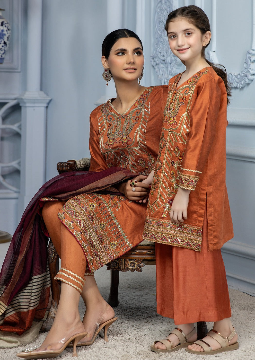 Orange - Women's Kurta