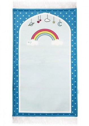 Prayer Mat - Blue Heavenly Rainbows