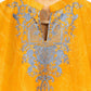 Orange : Embroidered Kurta (Shirt only)