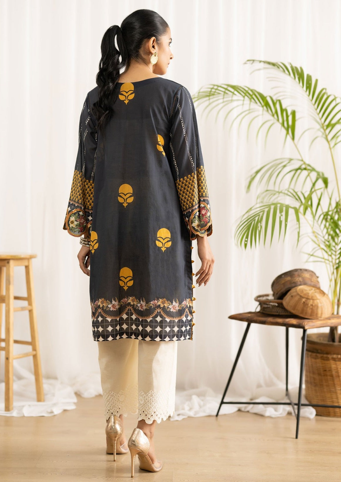 Grey -  Women's Kurta