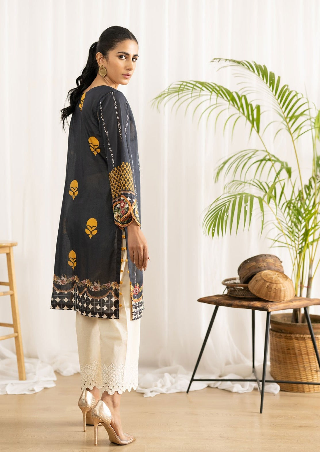 Grey -  Women's Kurta