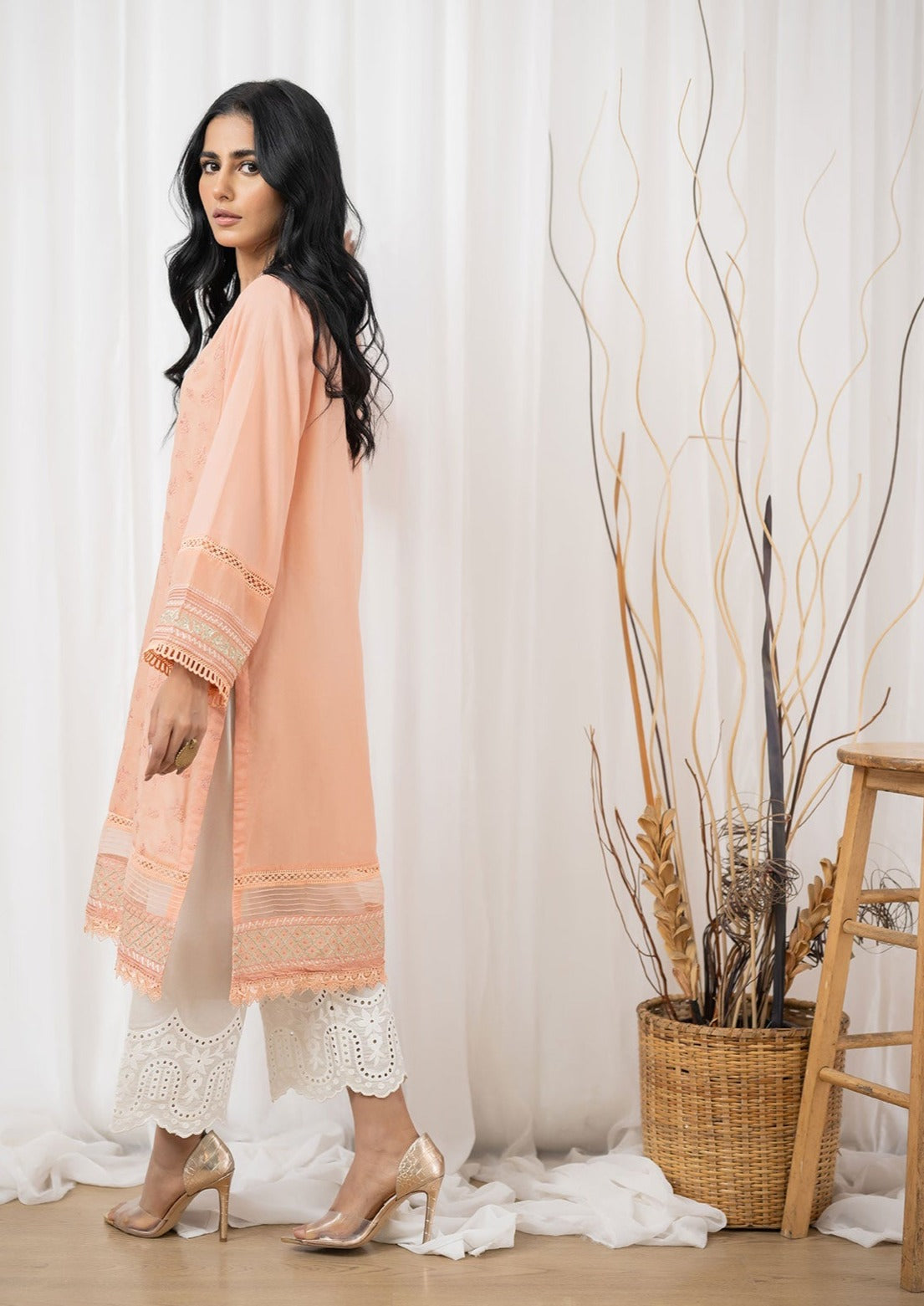 Peach- Women's Kurta