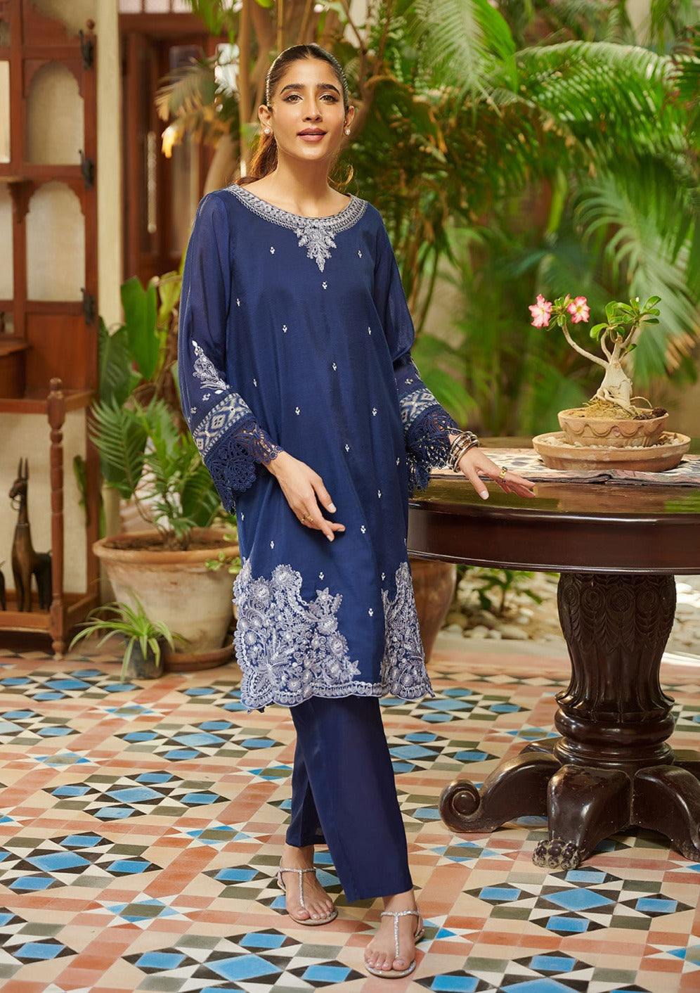 Navy Blue - Women's Dress - DC-2048