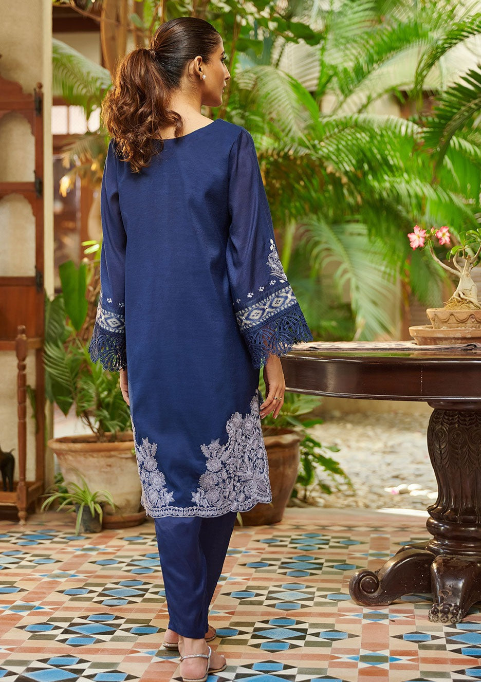 Navy Blue - Women's Dress - DC-2048