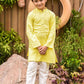 Yellow Chambray Cotton 2-Piece Kurta Shalwar