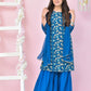 Teal Blue - Girl's Gharara Dress