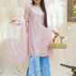 Pink & Sky Blue - Girl's Gharara Dress