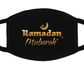 Black Face Mask - Ramadan Mubarak