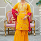 Yellow - Girl's Gharara Dress