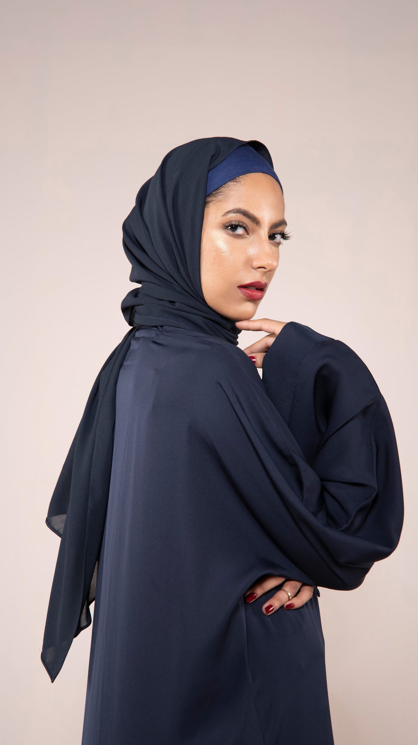 Navy Blue Hijab