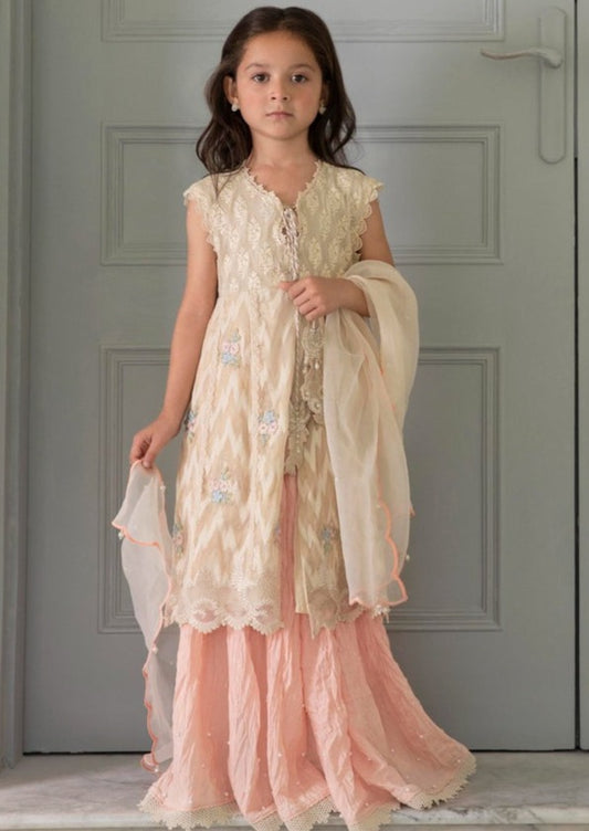 Beige - Girl's Lehnga Dress