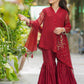 Red - Girl's Gharara Dress