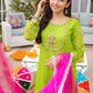 Lime Green - Girl's Gharara Dress