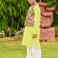 Lime Green Cotton 3-Piece Kurta Shalwar